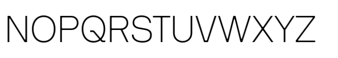 Interspan Extra Light Font UPPERCASE