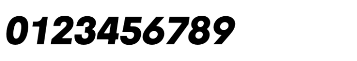 Interspan Heavy Italic Font OTHER CHARS