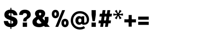 Interspan Heavy Font OTHER CHARS