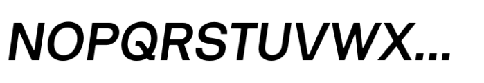 Interspan Medium Italic Font UPPERCASE