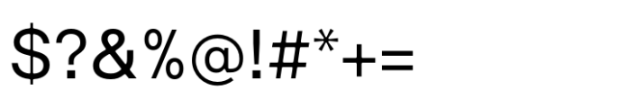 Interspan Regular Font OTHER CHARS