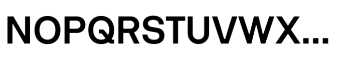 Interspan Semi Bold Font UPPERCASE
