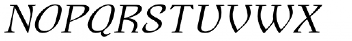 Interum Italic Font UPPERCASE