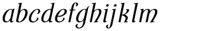 Interum Italic Font LOWERCASE