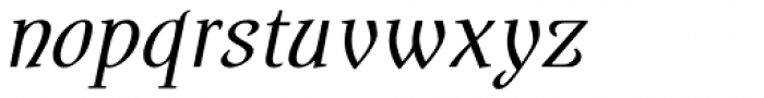Interum Italic Font LOWERCASE
