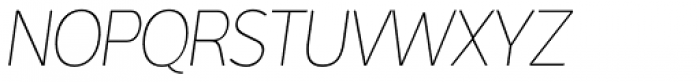 Interval Sans Pro Cond UltraLight Italic Font UPPERCASE