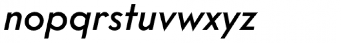 Intervogue Medium Oblique Font LOWERCASE
