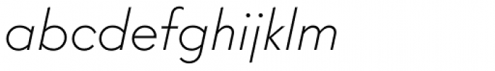 Intervogue Thin Oblique Font LOWERCASE