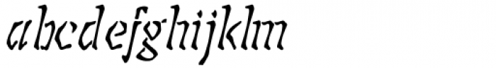 Interzone Italic Font LOWERCASE
