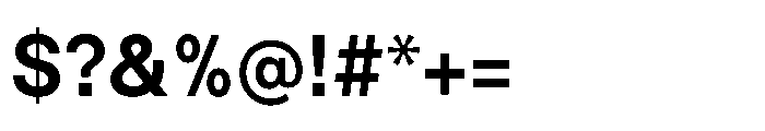 Intevia Bold Font OTHER CHARS