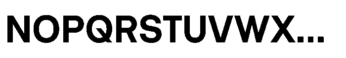 Intevia Bold Font UPPERCASE