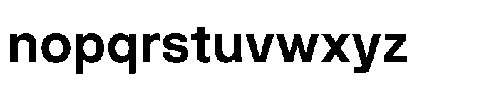 Intevia Bold Font LOWERCASE