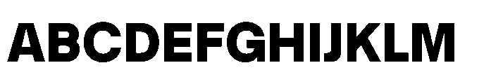 Intevia Heavy Font UPPERCASE