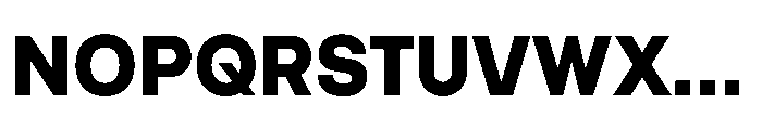 Intevia Heavy Font UPPERCASE