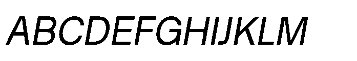 Intevia Italic Font UPPERCASE