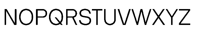 Intevia Light Font UPPERCASE