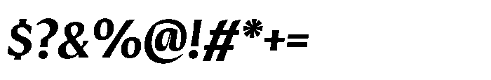 Intonare Black Oblique Font OTHER CHARS