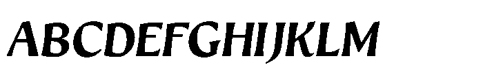 Intonare Black Oblique Font UPPERCASE