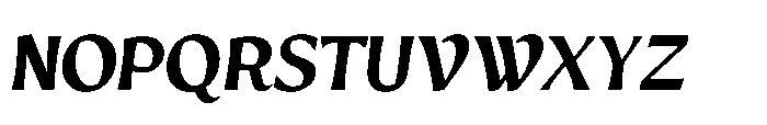 Intonare Black Oblique Font UPPERCASE