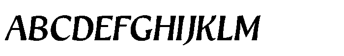 Intonare Bold Oblique Font UPPERCASE