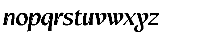Intonare Bold Oblique Font LOWERCASE