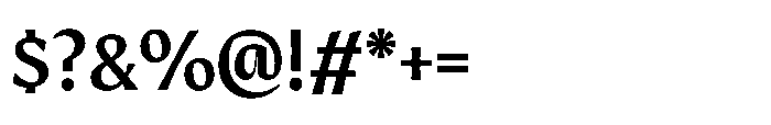 Intonare Bold Font OTHER CHARS