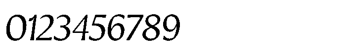Intonare Light Oblique Font OTHER CHARS