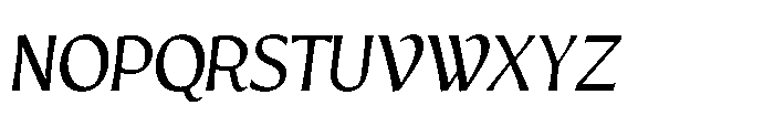 Intonare Light Oblique Font UPPERCASE