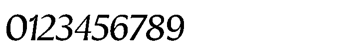 Intonare Oblique Font OTHER CHARS