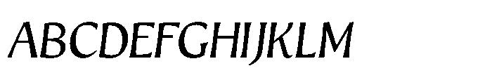 Intonare Oblique Font UPPERCASE