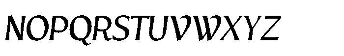 Intonare Oblique Font UPPERCASE