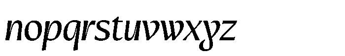 Intonare Oblique Font LOWERCASE