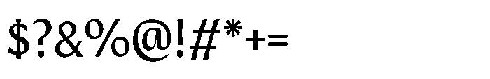 Intonare Regular Font OTHER CHARS