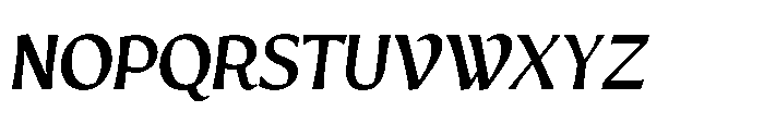 Intonare Semi Bold Oblique Font UPPERCASE