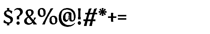 Intonare Semi Bold Font OTHER CHARS