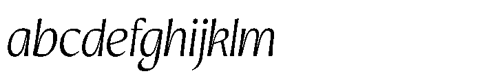 Intonare Thin Oblique FONT