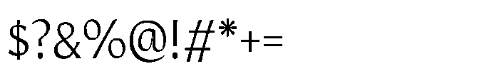 Intonare Thin Font OTHER CHARS