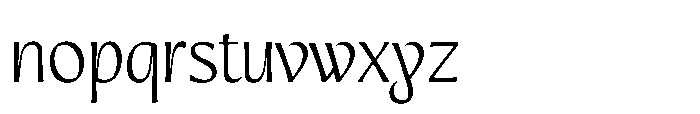 Intonare Thin Font LOWERCASE