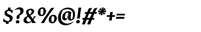 Intonare Ultra Bold Oblique Font OTHER CHARS