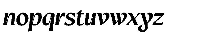 Intonare Ultra Bold Oblique Font LOWERCASE