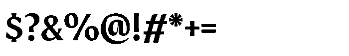 Intonare Ultra Bold Font OTHER CHARS