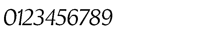 Intonare Ultra Light Oblique Font OTHER CHARS