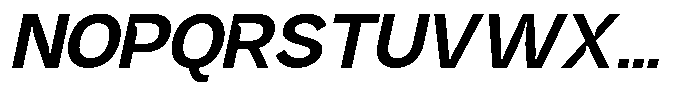 Intrade Bold Italic Font UPPERCASE
