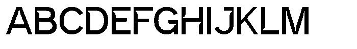 Intrade Regular Font UPPERCASE
