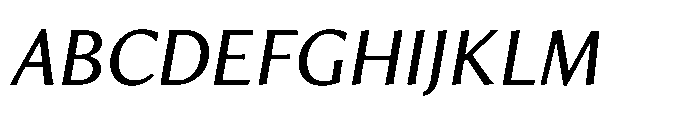 Intrinseca Nova Regular Italic Font UPPERCASE