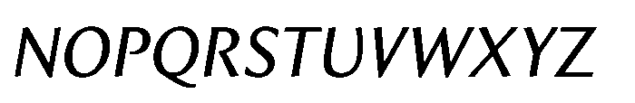 Intrinseca Nova Regular Italic Font UPPERCASE
