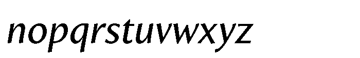 Intrinseca Nova Regular Italic Font LOWERCASE
