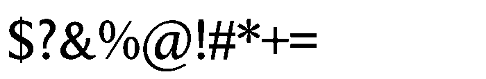 Intrinseca Nova Regular Font OTHER CHARS