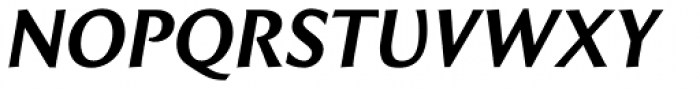 Intrinseca Semi Bold Italic Font UPPERCASE