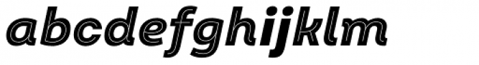 Intro Black Inline Italic Font LOWERCASE
